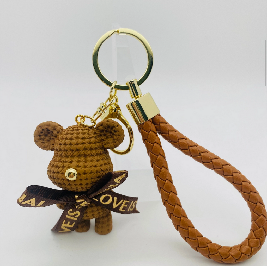 Cartoon Resin Bear Doll Keychain
