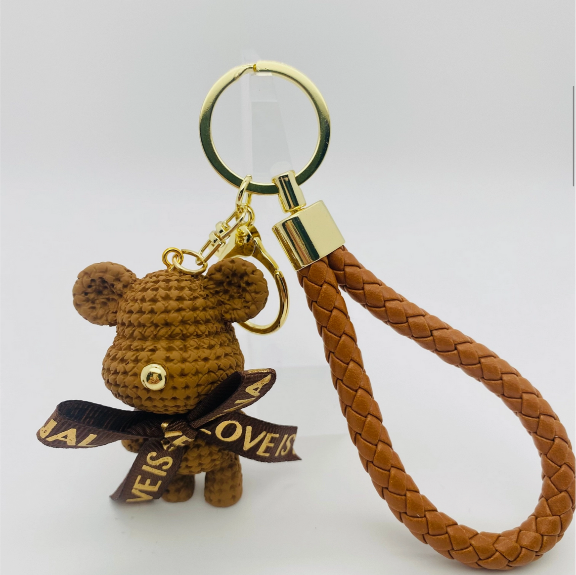 Cartoon Resin Bear Doll Keychain