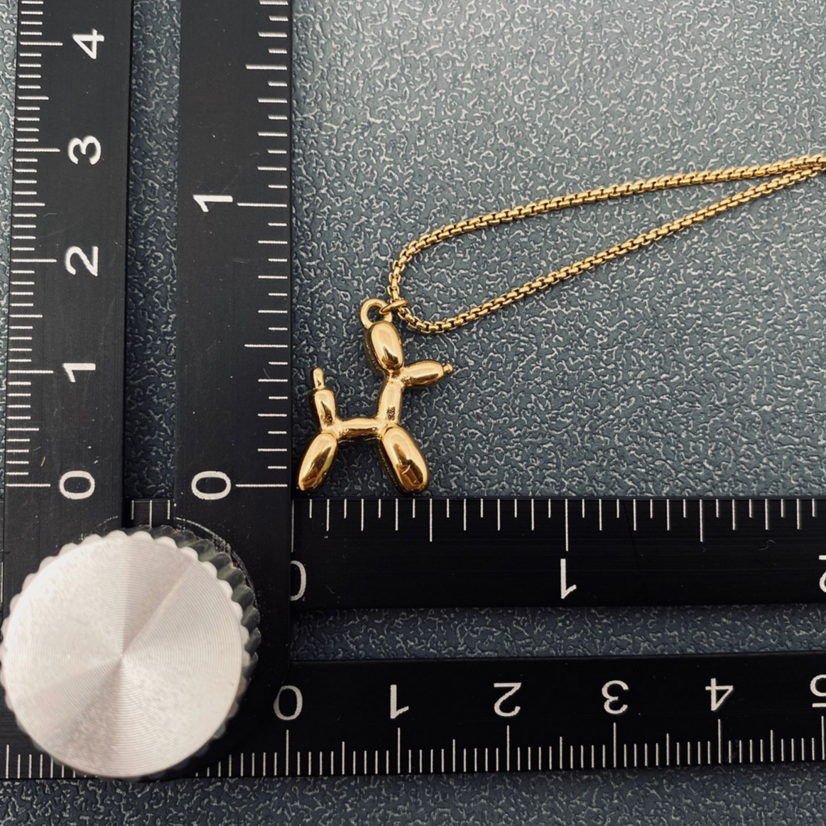 Balloon Dog 18K Gold-Plated Stainless Steel Necklace